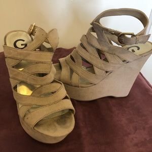 Guess platform wedges (Size 8)